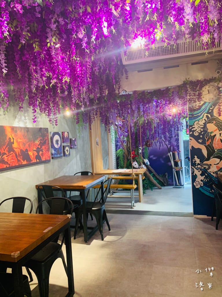 《美食》【已歇業】伍伍零-紫藤之呼吸｜最美森林變身の鬼滅之刃咖啡廳 中和咖啡廳 網美必訪 鬼滅迷不能錯過 捷運永安市場站商圈美食
