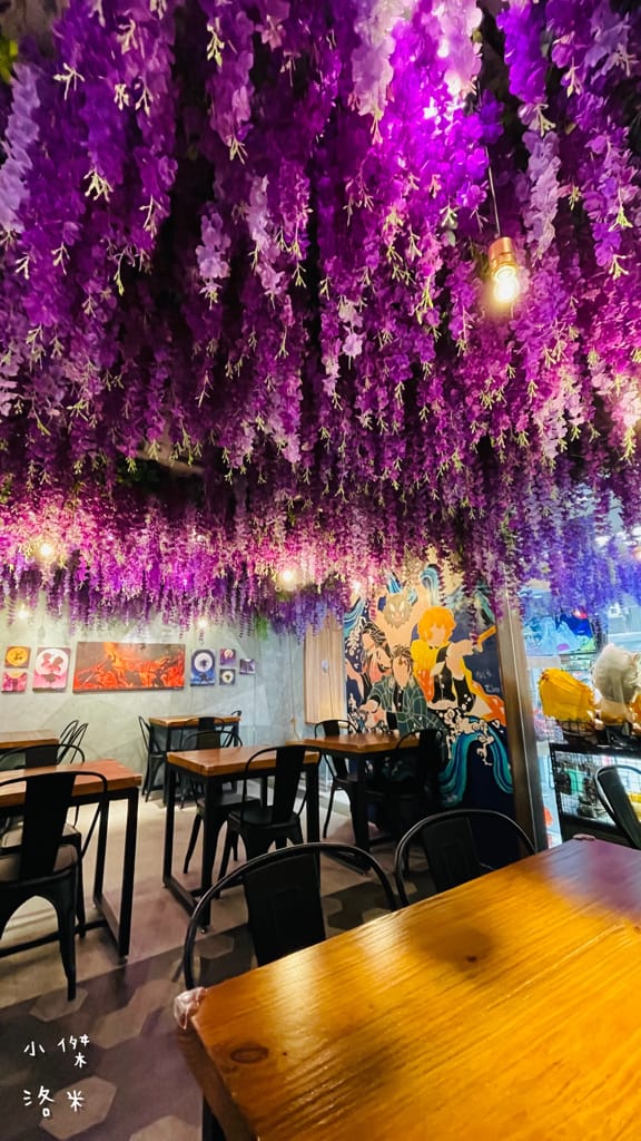 《美食》【已歇業】伍伍零-紫藤之呼吸｜最美森林變身の鬼滅之刃咖啡廳 中和咖啡廳 網美必訪 鬼滅迷不能錯過 捷運永安市場站商圈美食