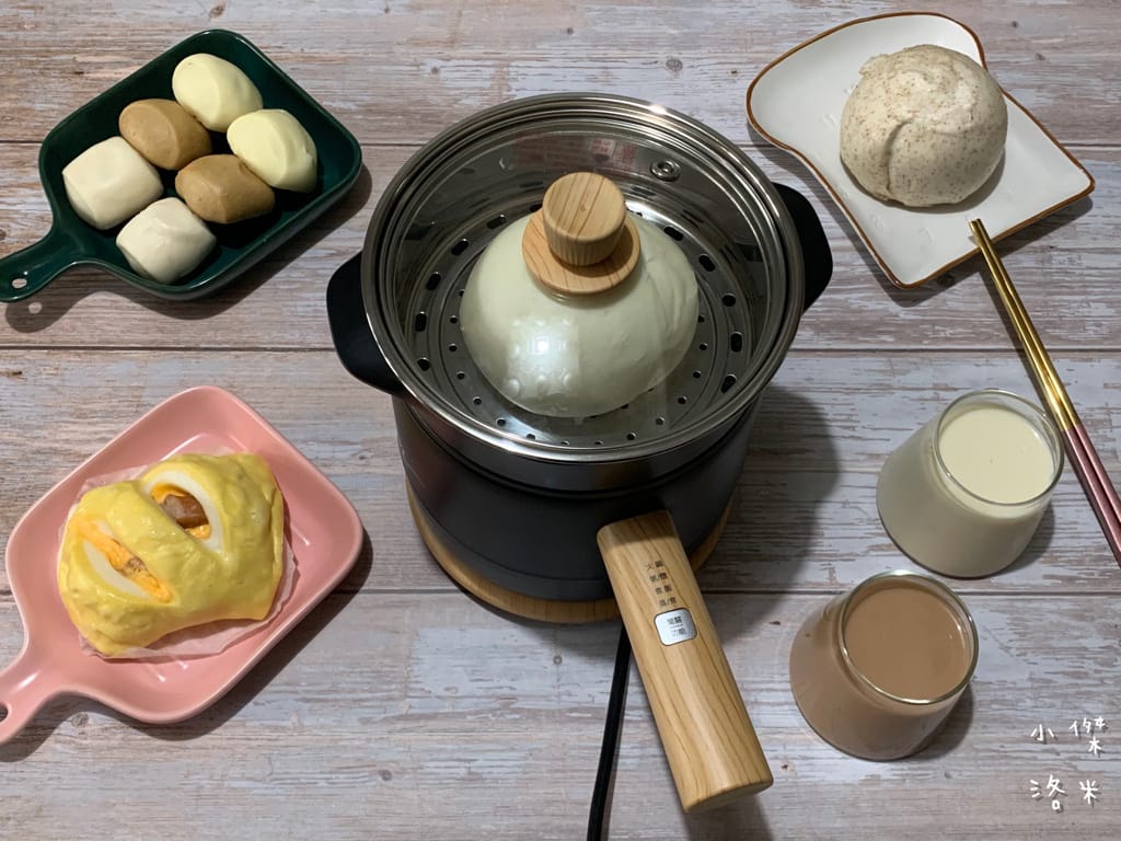 《生活》開箱【MOLIJIA 魔力家】M17 多功能不沾快煮小電鍋/電子鍋1.8L｜黑木紋款 上蒸下煮省時安全 小資族租屋族獨身族一鍋剛剛好 簡單小電鍋料理分享