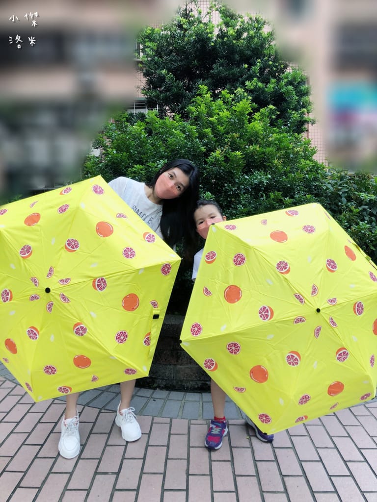 《生活》傘電俠-手開/自動葡萄柚傘｜用可愛的圖案保柚平安 好傘柚好年 輕量雨傘推薦