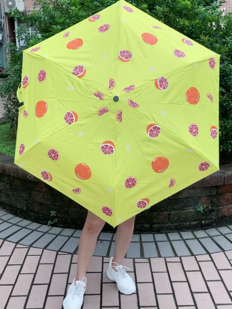 《生活》傘電俠-手開/自動葡萄柚傘｜用可愛的圖案保柚平安 好傘柚好年 輕量雨傘推薦