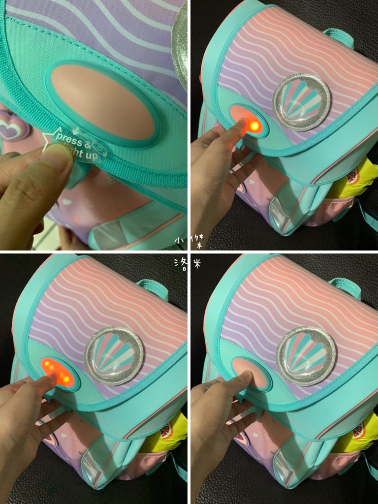 《親子》開箱 Tiger Family超輕量專業兒童護脊書包｜小學生必備機能性書包 2022新上市學院風  Pro 2-莓好花漾 護童安全燈安全大升級