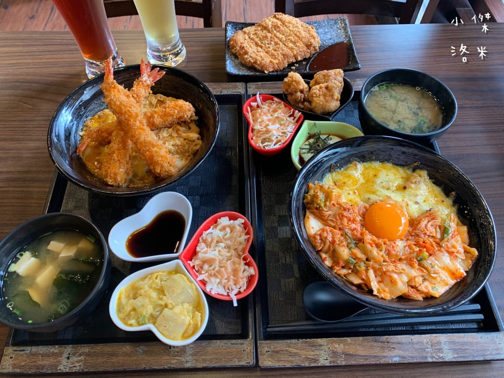 《美食》新丼-二訪｜混血韓美新丼超對味 韓式泡菜X雙色芝心起司拉絲 酥脆炸蝦丼 美食圓夢清單part2 中山站美食 台北好吃丼飯 台北美食推薦