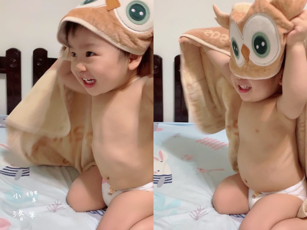 《親子》SDS-SHOW媽咪愛寶包-有機棉圍裙式浴巾｜嬰兒有機棉浴巾開箱 吸睛可愛造型連帽浴巾 寶寶沐浴洗澡不再打仗 百分之百台灣有機棉製作 實用新生兒禮物推薦 吸水性強寶寶浴巾推薦