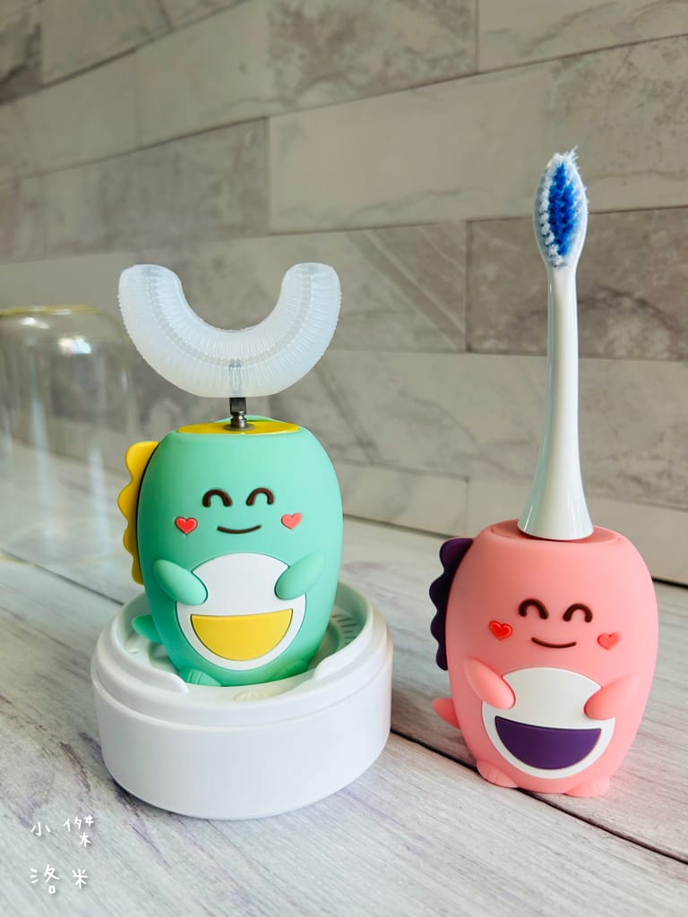 《育兒》NETTEC U型恐龍造型兒童電動牙刷｜U型牙清潔更全面 幫助孩子愛上刷牙 育兒神器 育兒好物推薦
