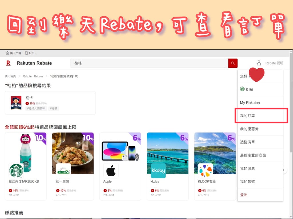 《生活》樂天Rebate｜樂天Rebate教學 購物回饋平台