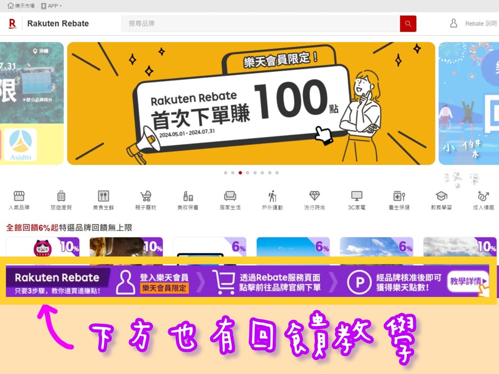 《生活》樂天Rebate｜樂天Rebate教學 購物回饋平台