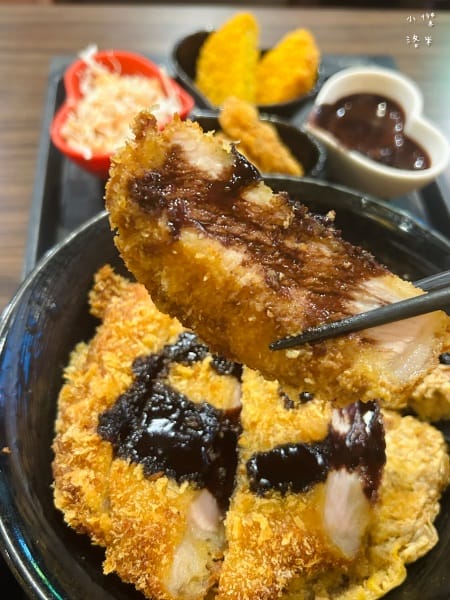 《美食》新丼-四訪｜無敵巧克力豬排丼 熔岩咖哩炸雞丼 你敢挑