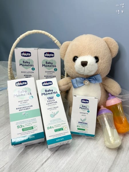 《母嬰》【Chicco】寶貝植萃呵護提籃禮盒｜嬰幼兒保養重點