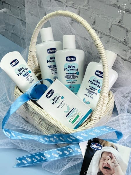 《母嬰》【Chicco】寶貝植萃呵護提籃禮盒｜嬰幼兒保養重點