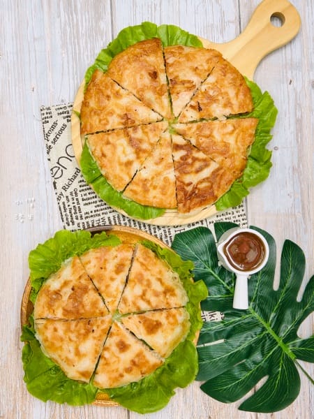 《美食》玩味天盛 月亮蝦餅｜酥脆外皮彈牙內餡 鮮甜蝦肉一口接