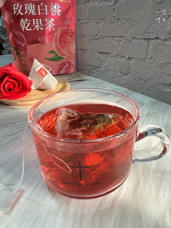 《生活》阿華師 玫瑰白桃乾果茶｜夏日飲品推薦 無加糖 無咖啡因茶包 粉紅少女療癒花果茶