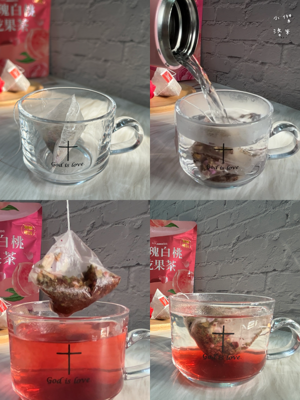 《生活》阿華師 玫瑰白桃乾果茶｜夏日飲品推薦 無加糖 無咖啡因茶包 粉紅少女療癒花果茶